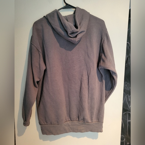 MV Sport Gray Hoodie with White Accents, Size Medium - Picture 2 of 5